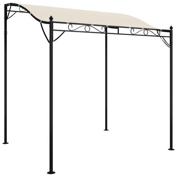 vidaXL Auvent crème 2x2 3 m 180 g/m² tissu et acier