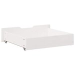 vidaXL Tiroirs sous le lit 2 Pièces blanc 75x55x17 cm bois de pin massif