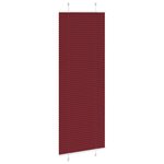 vidaXL Store plissé rouge bordeaux 75x200 cm largeur du tissu 74 4 cm
