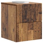 vidaXL Cabinet de chevet mural Bois ancien 33 x 34 5 x 40 cm