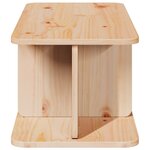 vidaXL Table basse Naturel 80 x 39.5 x 33.5 cm Bois de pin massif