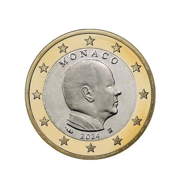 Pièce de monnaie 1 euro Monaco 2024 - Prince Albert II