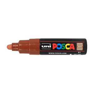 Marqueur pointe large conique PC7M M Marron x 6 POSCA