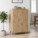 vidaXL Buffet Chêne artisanal 66 x 34 5 x 92 cm Bois d'ingénierie