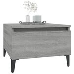 vidaXL Tables d'appoint 2 Pièces Sonoma gris 50x46x35 cm Bois ingénierie