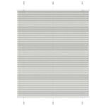 vidaXL Store plissé gris clair 105x100cm largeur du tissu 104 4cm