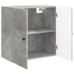 vidaXL Armoire Murale Gris béton 59 x 31 x 60 cm Bois d'ingénierie