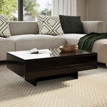 vidaXL Table basse Haute brillance Noir