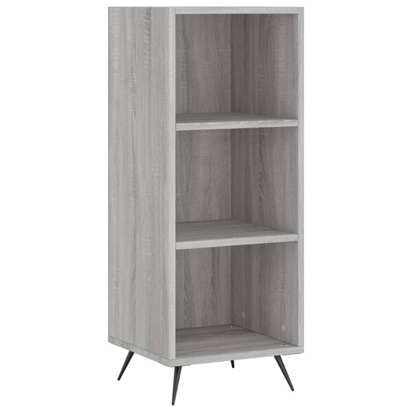 vidaXL Armoire à étagères sonoma gris 34 5x32 5x90cm bois d'ingénierie