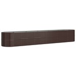 vidaXL Lit surélevé de jardin Acier galvanisé marron