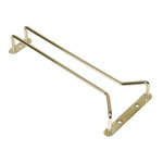 Support professionnel pour verres à pied en acier 410 mm -  - acier poli 115x410x36mm