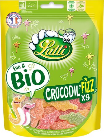 Lutti Bonbons crocodil fizz Bio