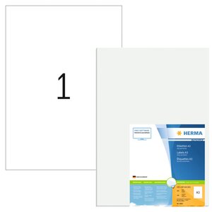 HERMA Étiquettes permanentes PREMIUM A3 297x420 mm 100 Feuilles