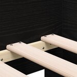 vidaXL Lit réversible Chêne noir Bois d'ingénierie 90 x 200 cm Durable