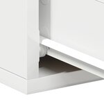 vidaXL Table de chevet flottante Blanc 40x30x15 cm Bois d'ingénierie