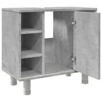 vidaXL Armoire de salle de bain Gris béton 60x32x53 5 cm Aggloméré