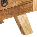 vidaXL Meuble TV 110x30x40 cm Bois massif de manguier