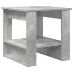 vidaXL Table basse Gris béton 51 x 50 x 50 cm Bois d'ingénierie