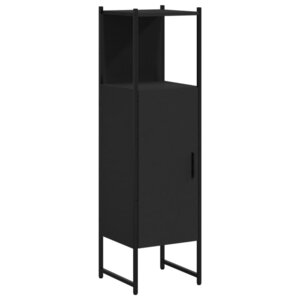 vidaXL Armoire de salle de bain noir 33x33x120 5 cm bois d'ingénierie