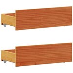 vidaXL Cadre de lit sans matelas avec tête de lit 90x190cm bois de pin