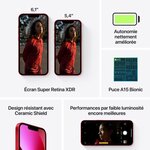 Smartphone apple iphone 13 128go rouge