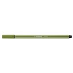 Stylo feutre pen 68  vert mousse x 10 stabilo