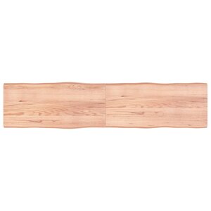vidaXL Dessus de table bois massif traité bordure assortie
