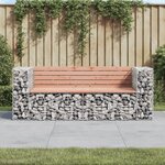 vidaXL Banc de jardin design gabion 184x71x65 5 cm bois massif douglas