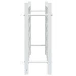 vidaXL Casier à bouteilles pour 36 bouteilles Blanc Métal