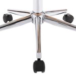 vidaXL Chaises pivotantes à manger lot de 4 crème similicuir