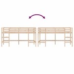 vidaXL Lit mezzanine d'enfants sans matelas avec échelle 80x200 cm