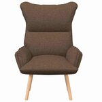 vidaXL Fauteuil relaxant Marron 69 x 74 x 93 cm tissu