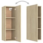 vidaXL Ensemble de meubles TV 3 Pièces Chêne sonoma Bois d'ingénierie