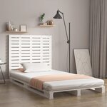 vidaXL Tête de lit murale Blanc 146x3x91 5 cm Bois massif de pin