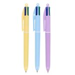 Boîte de 12 stylos bille 4 couleurs pastel