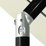 vidaXL Parasol de jardin à 3 niveaux avec mât en aluminium sable 3 5 m