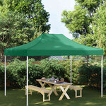 vidaXL Toit de tente de réception 4 5x3 m Vert 270 g/m²
