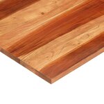 vidaXL Dessus de table bois massif d'acacia 25-27 mm 70x70 cm