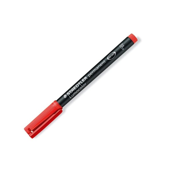 Marqueur permanent 'Lumocolor 318F' Tracé 0 6 mm Rouge x 10 STAEDTLER