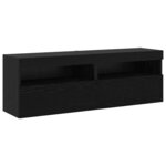 vidaXL Ensemble de meuble TV mural 6 Pièces Chêne noir 30.5 x 30 x 102 cm