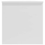 vidaXL Table basse blanc brillant 102x50x52 5 cm bois d'ingénierie