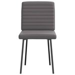 vidaXL Chaises à manger lot de 2 gris similicuir