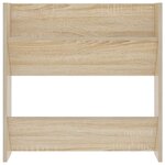 vidaXL Armoire à chaussures murale Chêne Sonoma 60x18x60 cm Aggloméré