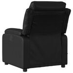 vidaXL Fauteuil de massage inclinable électrique noir similicuir