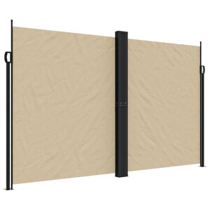 vidaXL Auvent latéral rétractable beige 200x600 cm