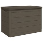 vidaXL Boîte à coussins d'extérieur brun 77 5x44 5x53 cm polypropylène