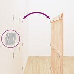 vidaXL Tête de lit murale 159 5x3x110 cm Bois massif de pin