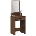 vidaXL Table de Toilette Chêne brun 50 x 41 x 140 cm Bois d'ingénierie