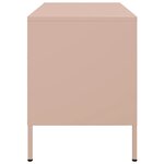 vidaXL Meubles TV 2 Pièces rose 68x39x50 5 cm acier