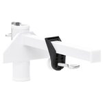 vidaXL Pince à parasol pour balcon blanc 38 mm acier